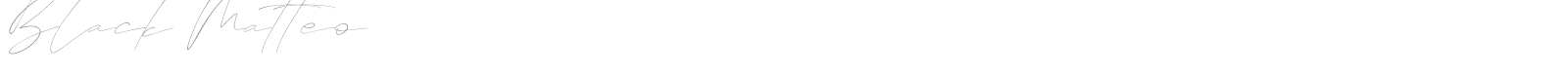 Black Matteo font preview